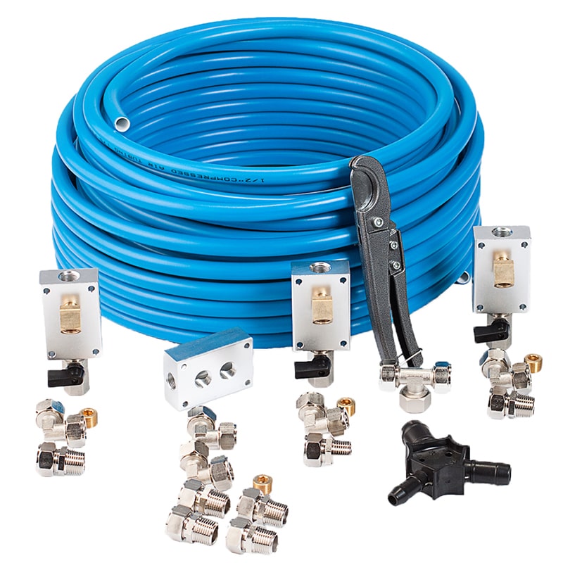 Rapid Air 1/2 2 Outlet Master Air Line Kit